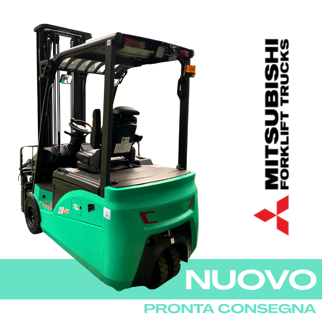 Nuovo - Mitsubishi ECBT20Q – Carrello elevatore elettrico frontale 20 q.li